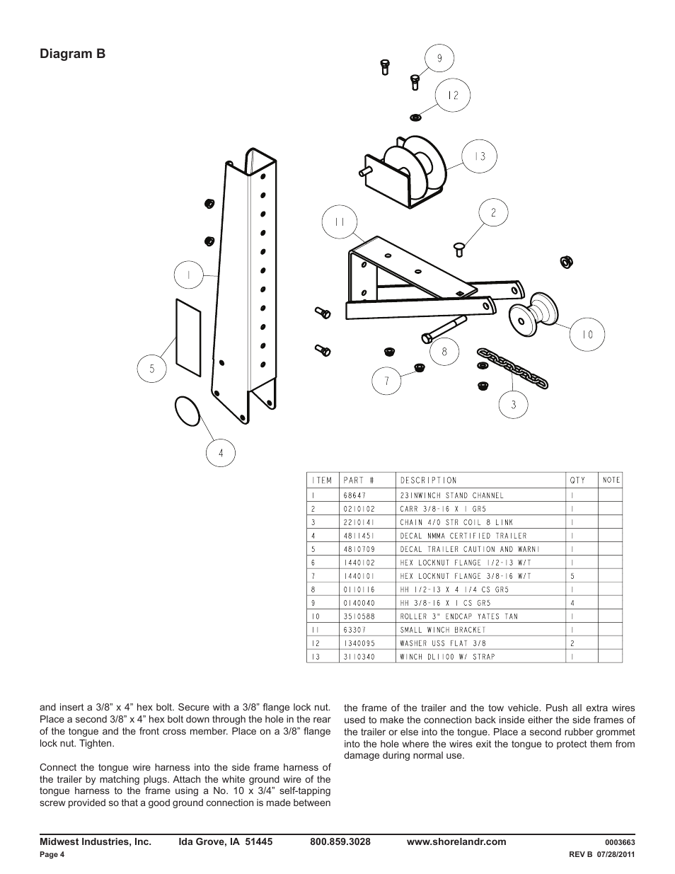 Diagram b | ShoreLand'r LUB14TM V.1 User Manual | Page 4 / 8
