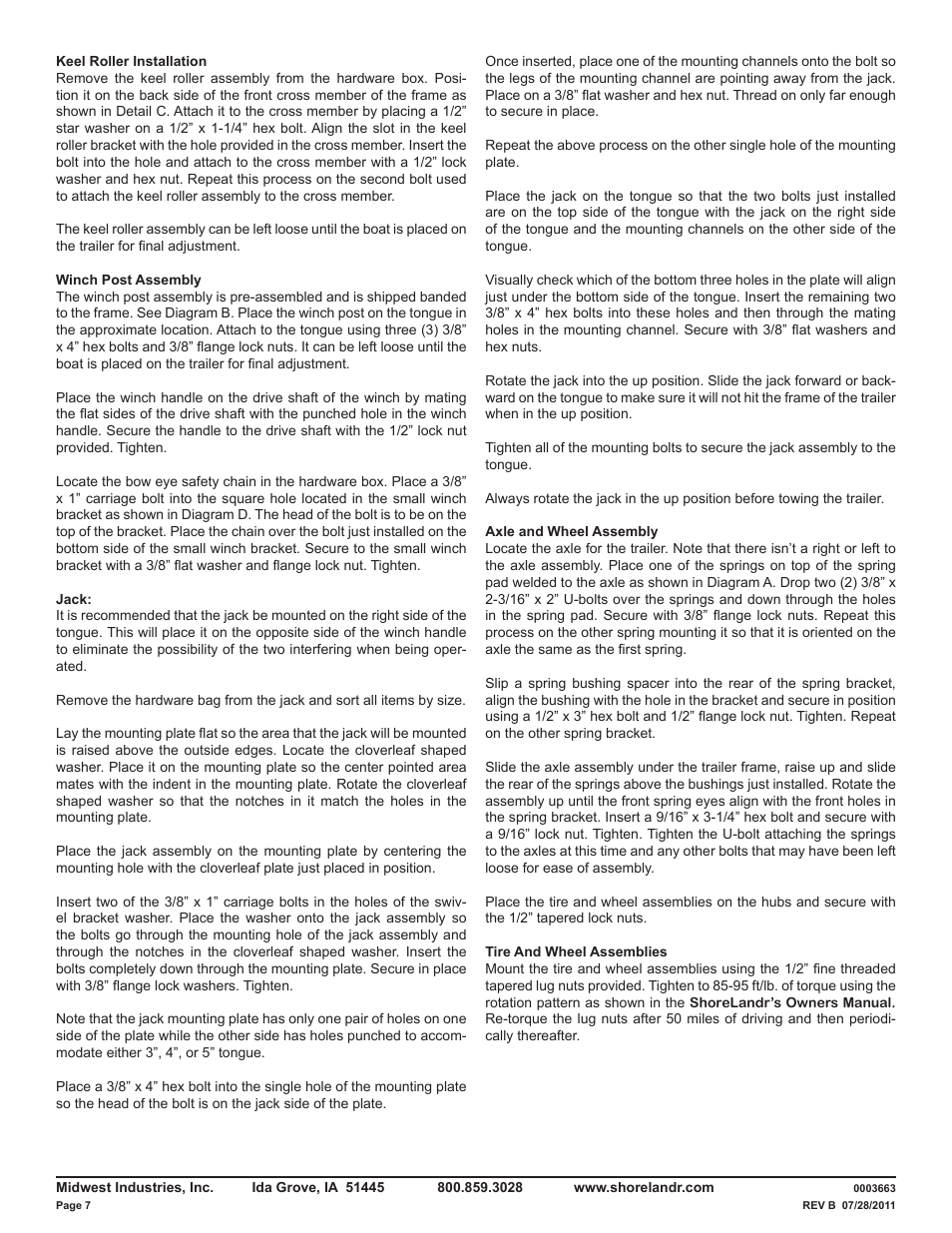 ShoreLand'r LUB14TM V.1 User Manual | Page 7 / 8
