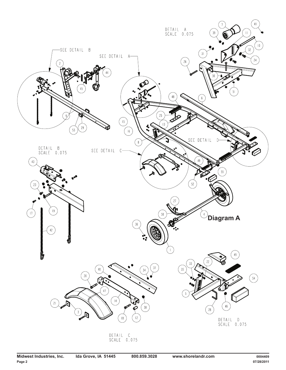 Diagram a | ShoreLand'r LUB14TS User Manual | Page 2 / 8