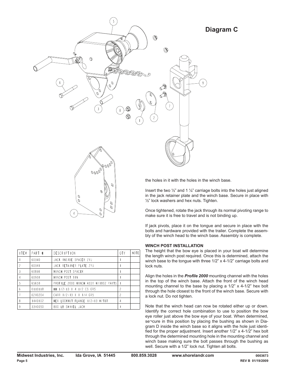 Diagram c | ShoreLand'r LUB29CBLW V.1 User Manual | Page 5 / 12