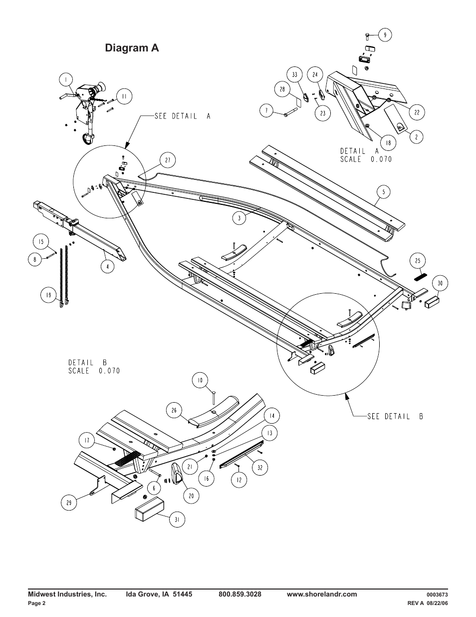 Diagram a | ShoreLand'r LUB29CBLW V.2 User Manual | Page 2 / 12