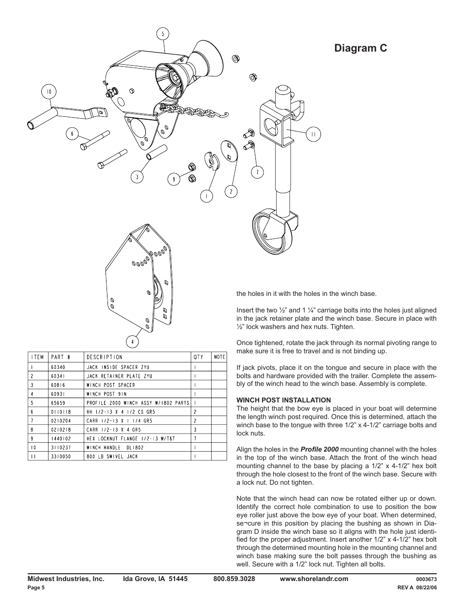 Diagram c | ShoreLand'r LUB29CBLW V.2 User Manual | Page 5 / 12
