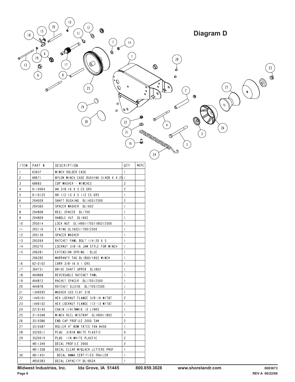 Diagram d | ShoreLand'r LUB29CBLW V.2 User Manual | Page 6 / 12