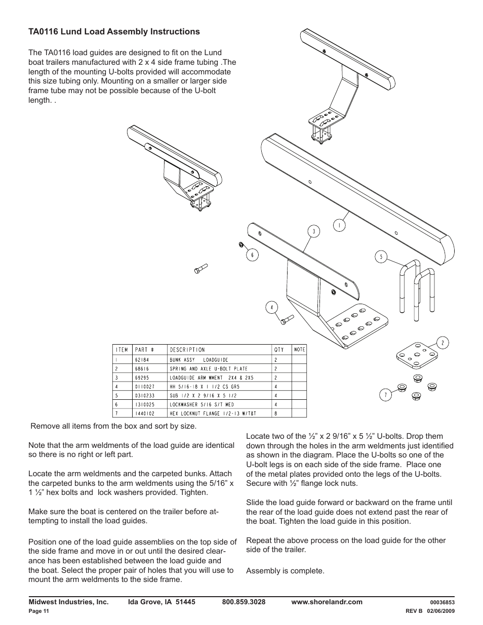 ShoreLand'r LUB29CBSW V.1 User Manual | Page 11 / 14