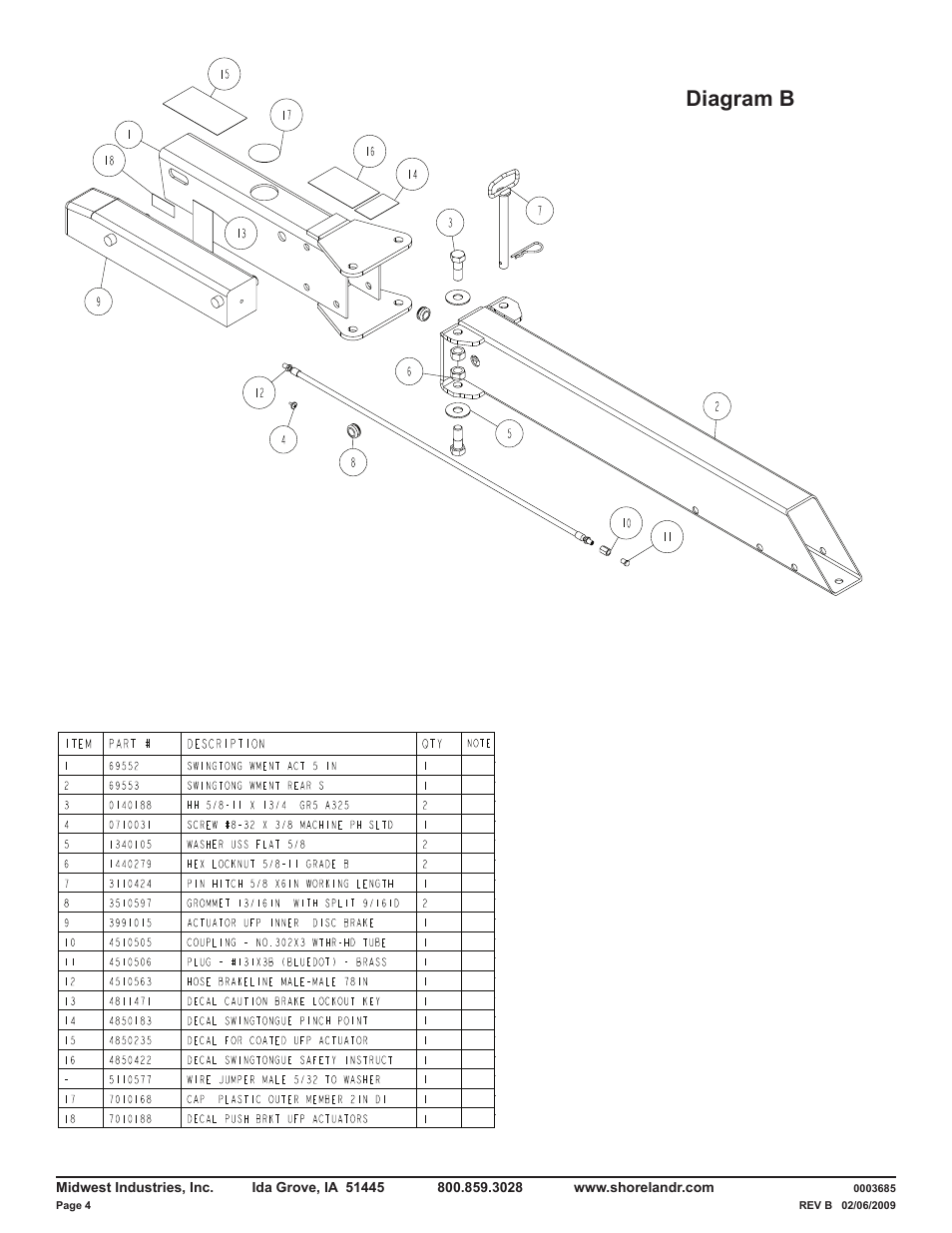 Diagram b | ShoreLand'r LUB29CBSW V.1 User Manual | Page 4 / 14