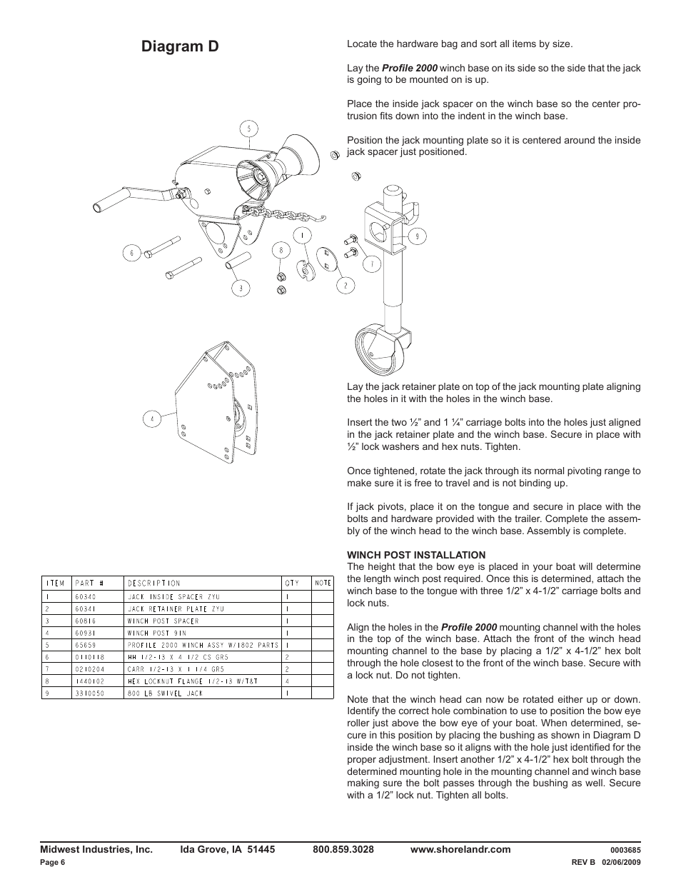 Diagram d | ShoreLand'r LUB29CBSW V.1 User Manual | Page 6 / 14