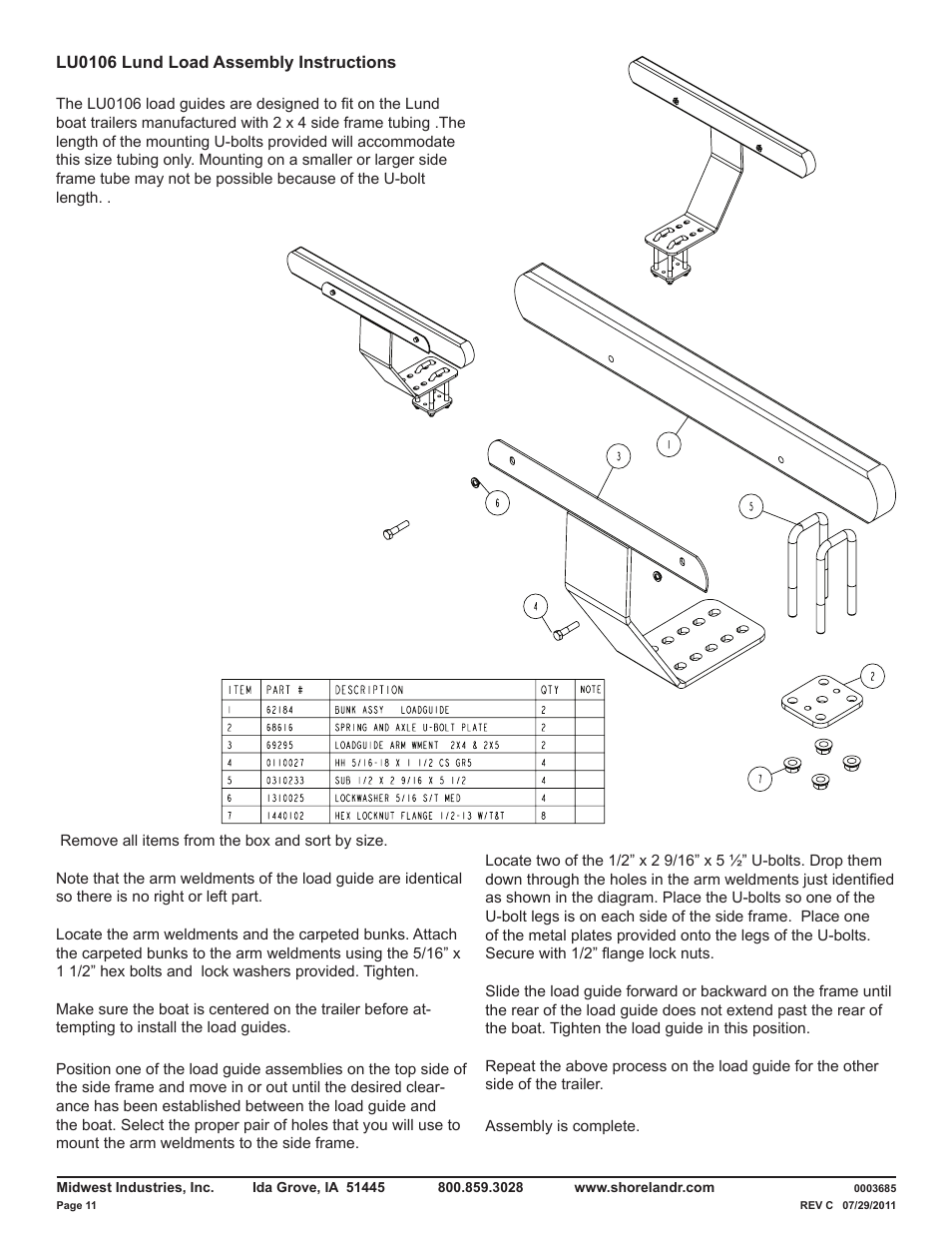 ShoreLand'r LUB29CBSW V.3 User Manual | Page 11 / 14