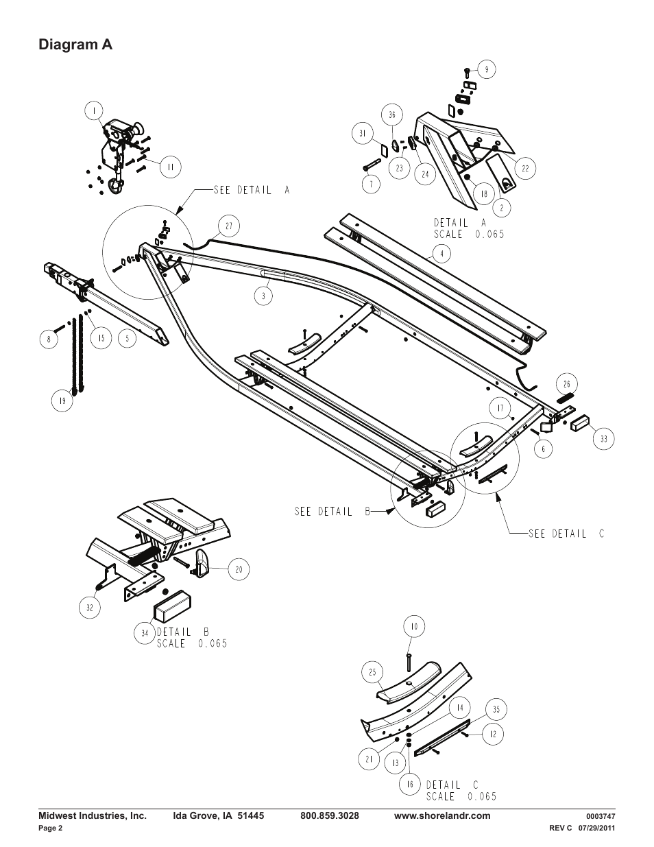 Diagram a | ShoreLand'r LUB40TABBXLW V.1 User Manual | Page 2 / 15