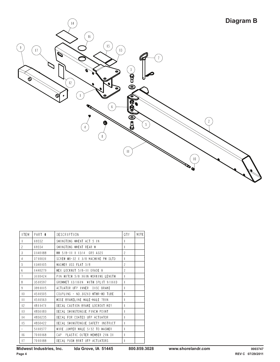 Diagram b | ShoreLand'r LUB40TABBXLW V.1 User Manual | Page 4 / 15
