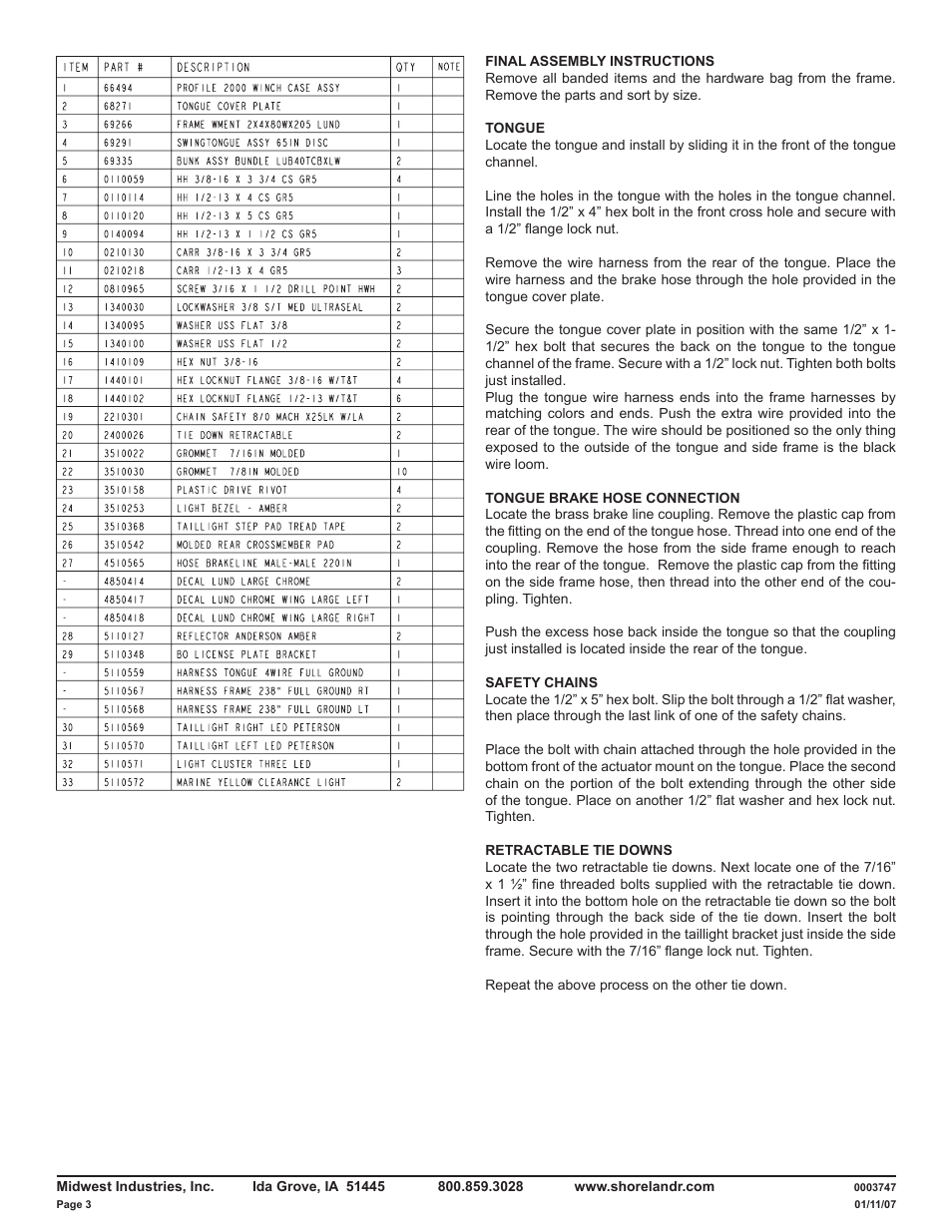 ShoreLand'r LUB40TABBXLW V.2 User Manual | Page 3 / 14