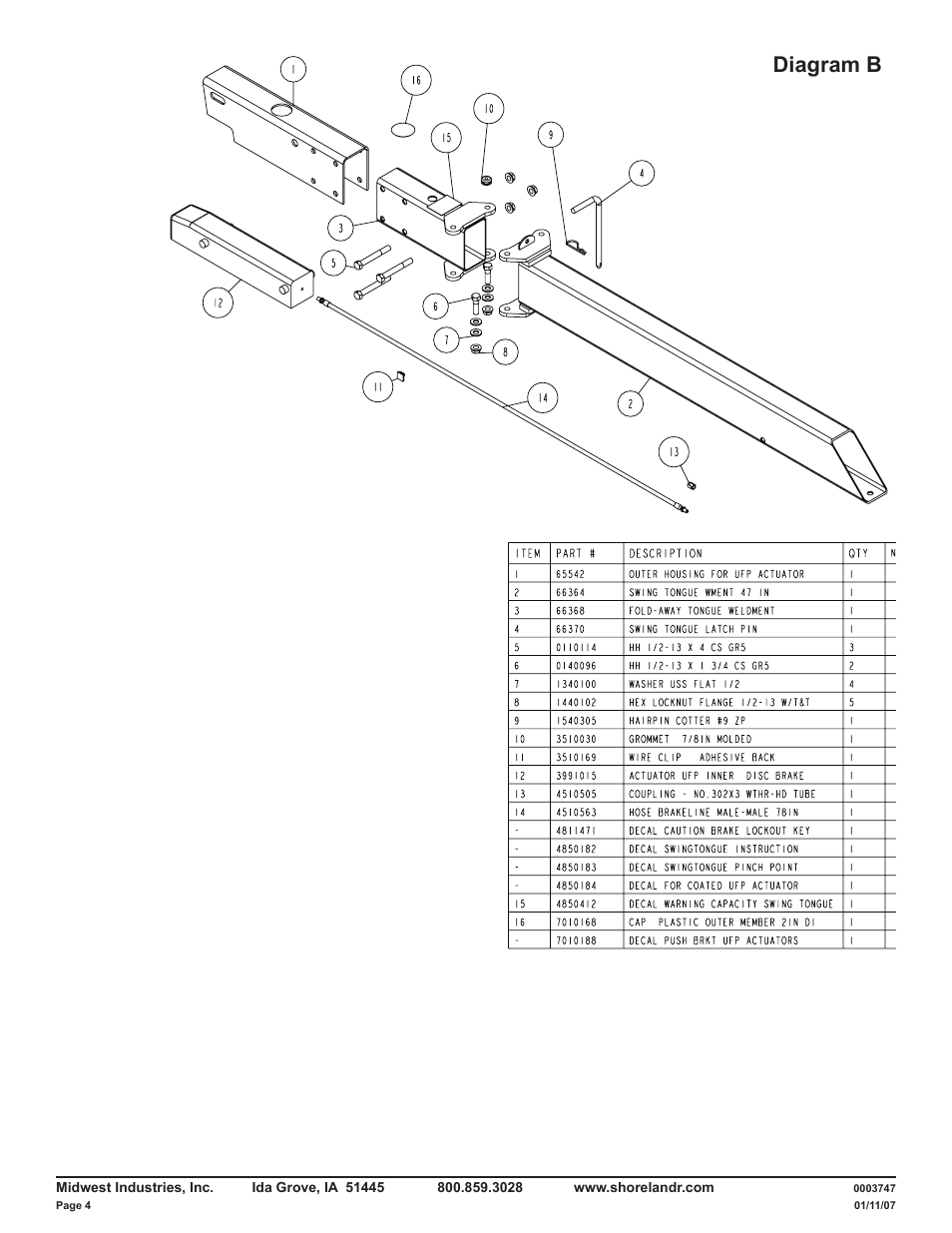 Diagram b | ShoreLand'r LUB40TABBXLW V.2 User Manual | Page 4 / 14