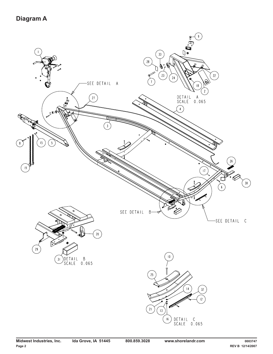 Diagram a | ShoreLand'r LUB40TABBXLW V.3 User Manual | Page 2 / 14