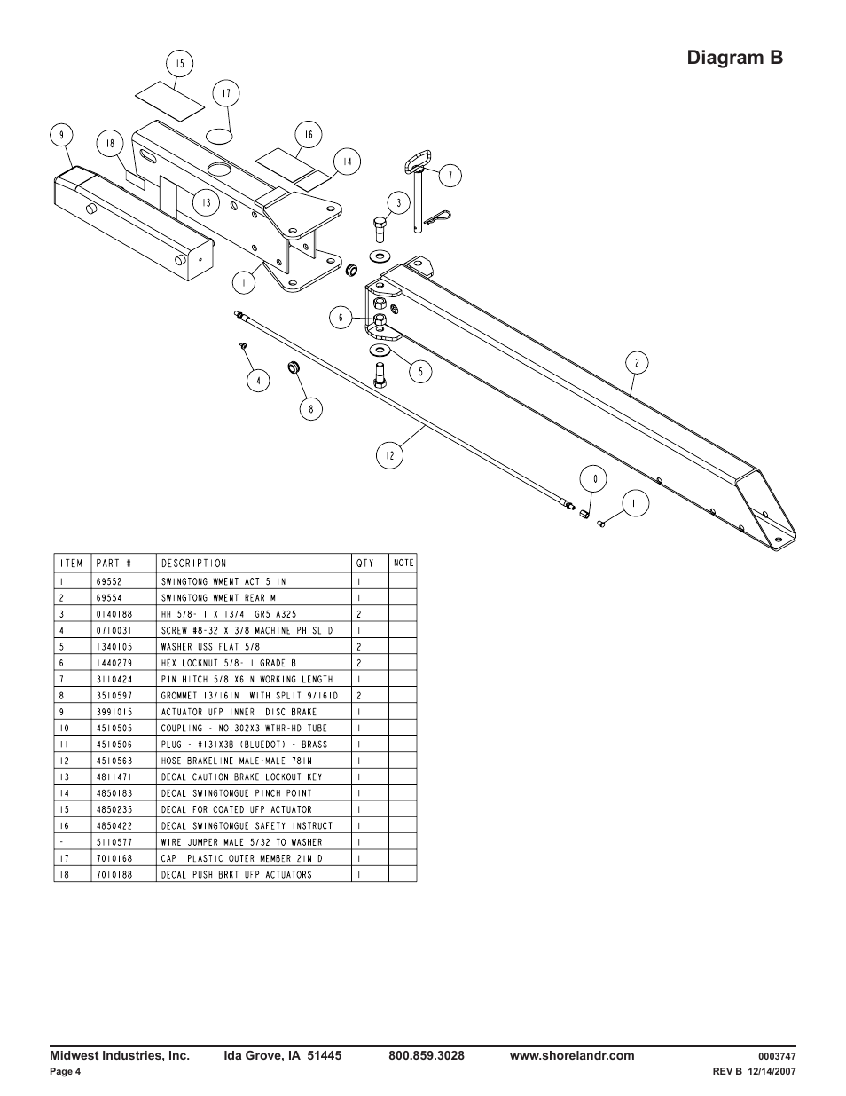 Diagram b | ShoreLand'r LUB40TABBXLW V.3 User Manual | Page 4 / 14