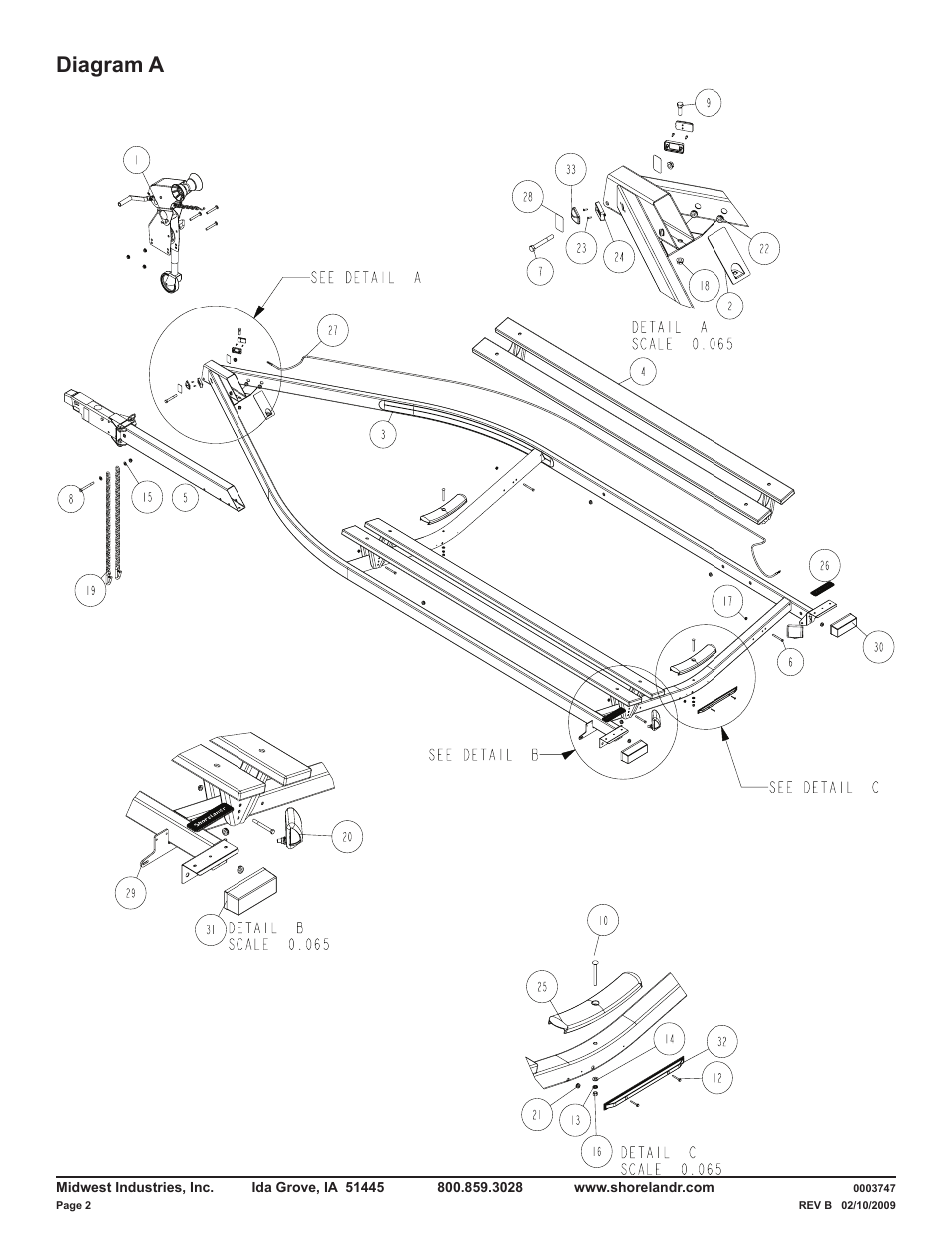Diagram a | ShoreLand'r LUB40TABBXLW V.4 User Manual | Page 2 / 15