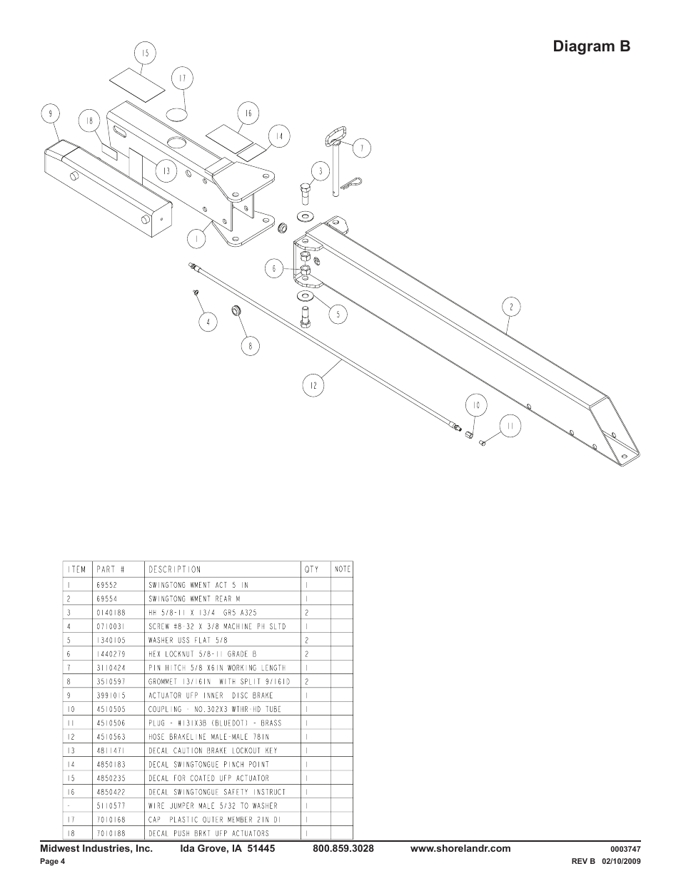 Diagram b | ShoreLand'r LUB40TABBXLW V.4 User Manual | Page 4 / 15
