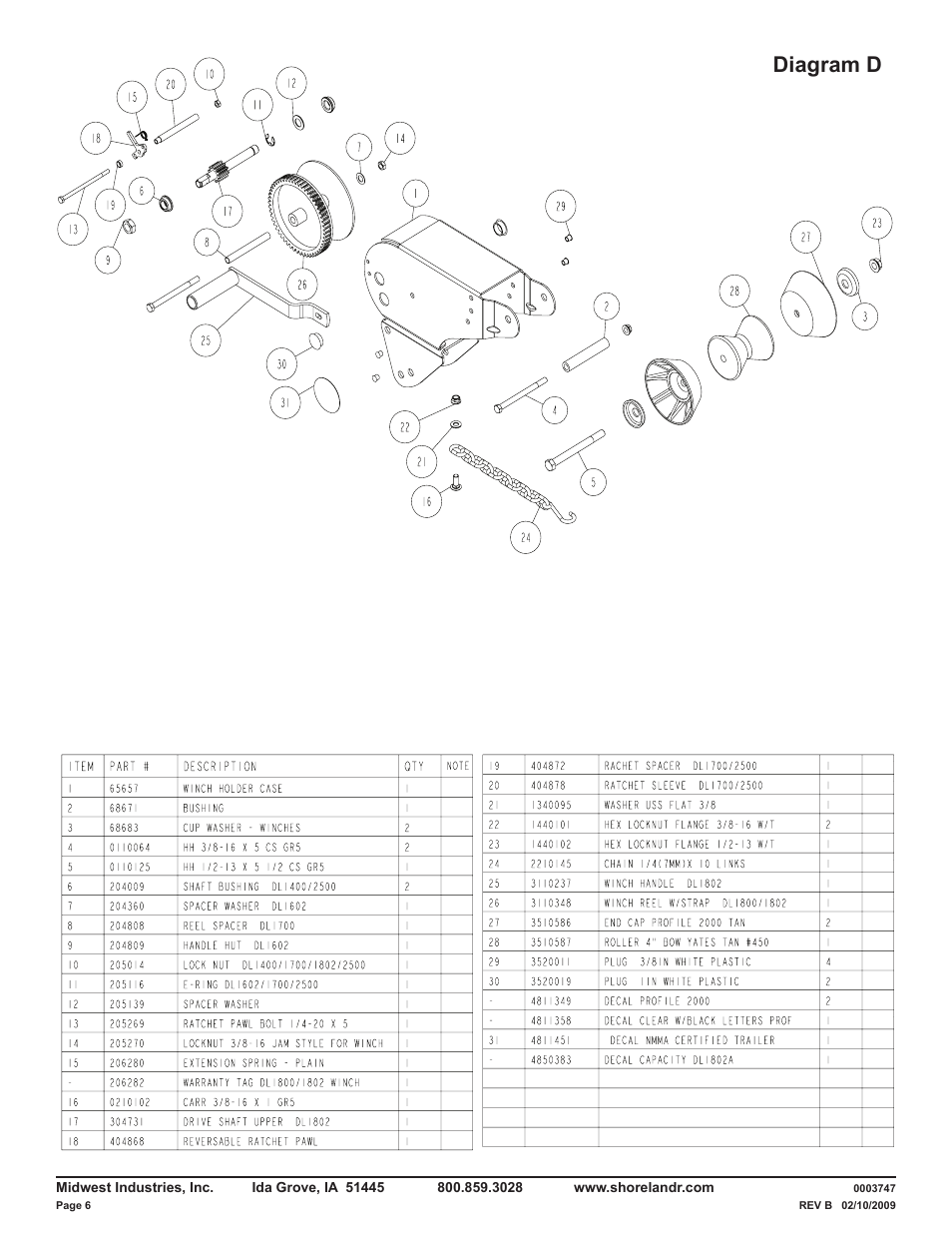 Diagram d | ShoreLand'r LUB40TABBXLW V.4 User Manual | Page 6 / 15