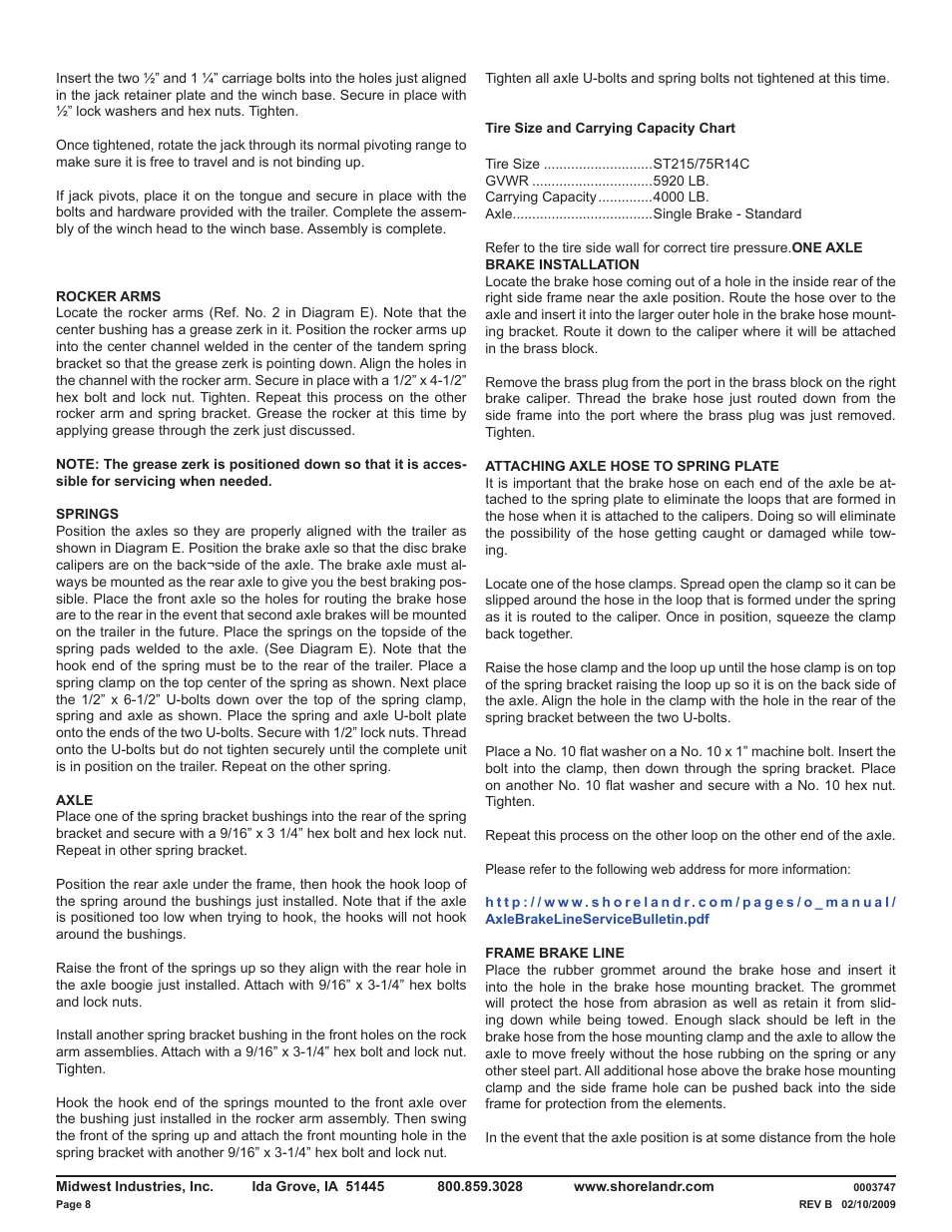 ShoreLand'r LUB40TABBXLW V.4 User Manual | Page 8 / 15