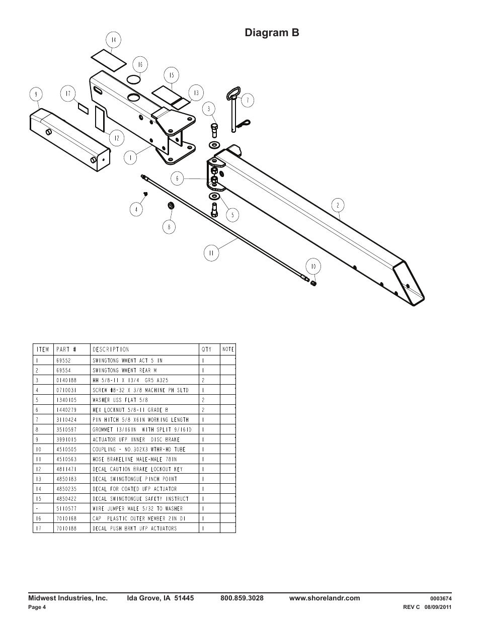 Diagram b | ShoreLand'r LUB40TCBXLW V.1 User Manual | Page 4 / 15