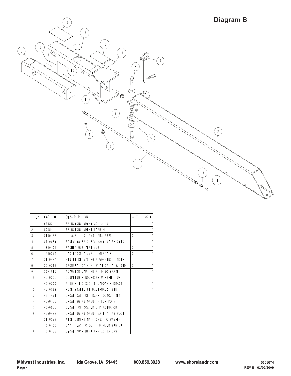 Diagram b | ShoreLand'r LUB40TCBXLW V.2 User Manual | Page 4 / 15