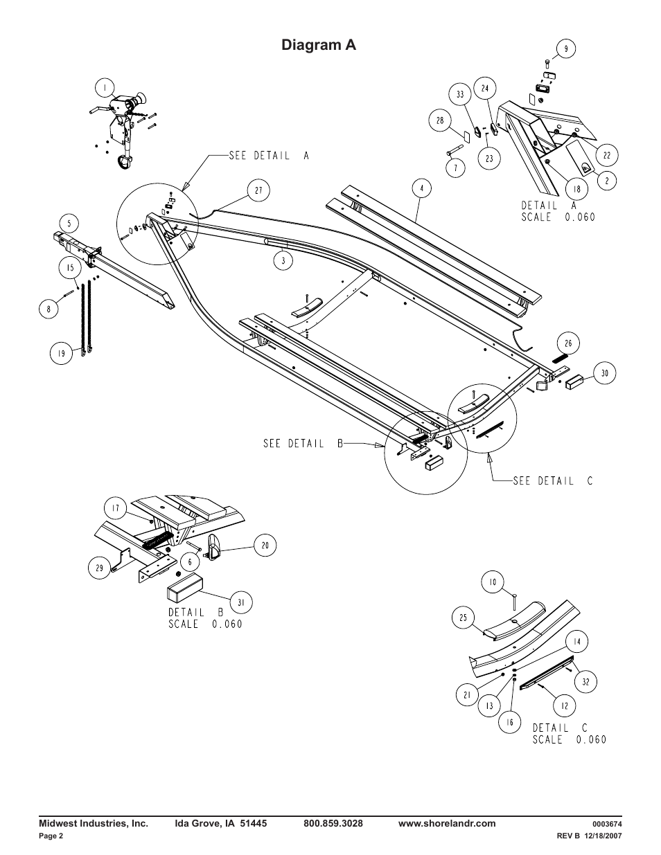 Diagram a | ShoreLand'r LUB40TCBXLW V.3 User Manual | Page 2 / 14