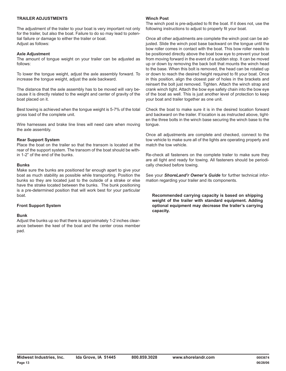 ShoreLand'r LUB40TCBXLW V.4 User Manual | Page 13 / 14