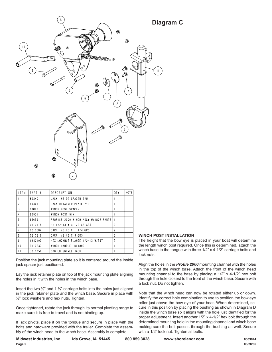 Diagram c | ShoreLand'r LUB40TCBXLW V.4 User Manual | Page 5 / 14