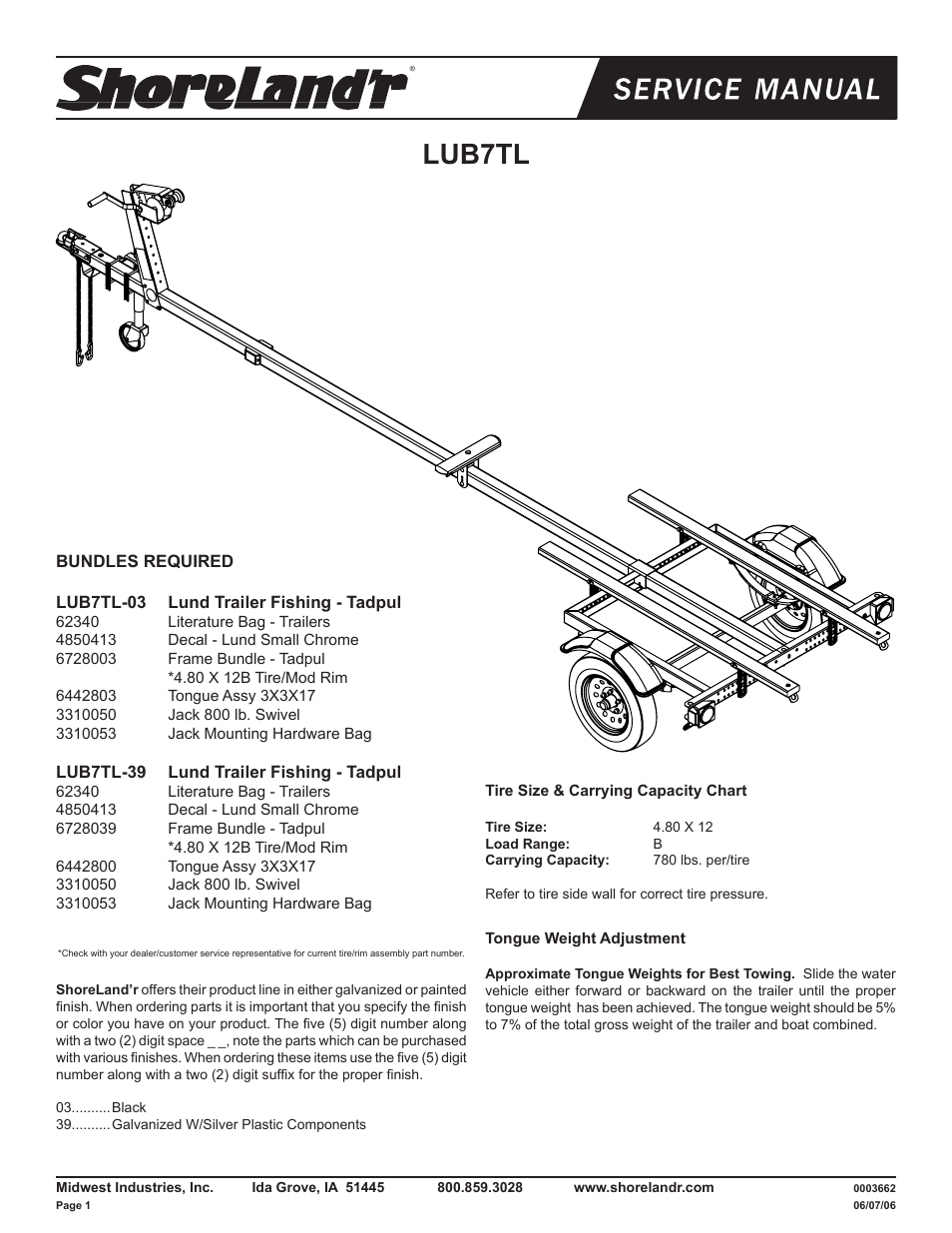 ShoreLand'r LUB7TL V.2 User Manual | 8 pages