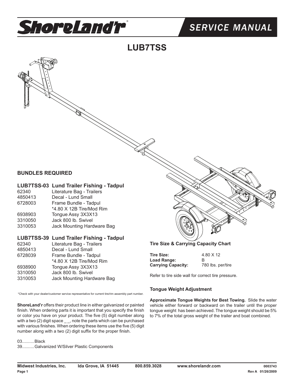 ShoreLand'r LUB7TSS V.1 User Manual | 8 pages