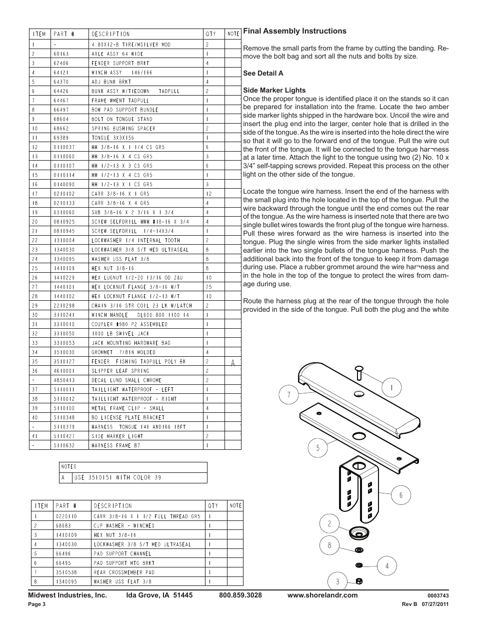 ShoreLand'r LUB7TSS V.3 User Manual | Page 3 / 8