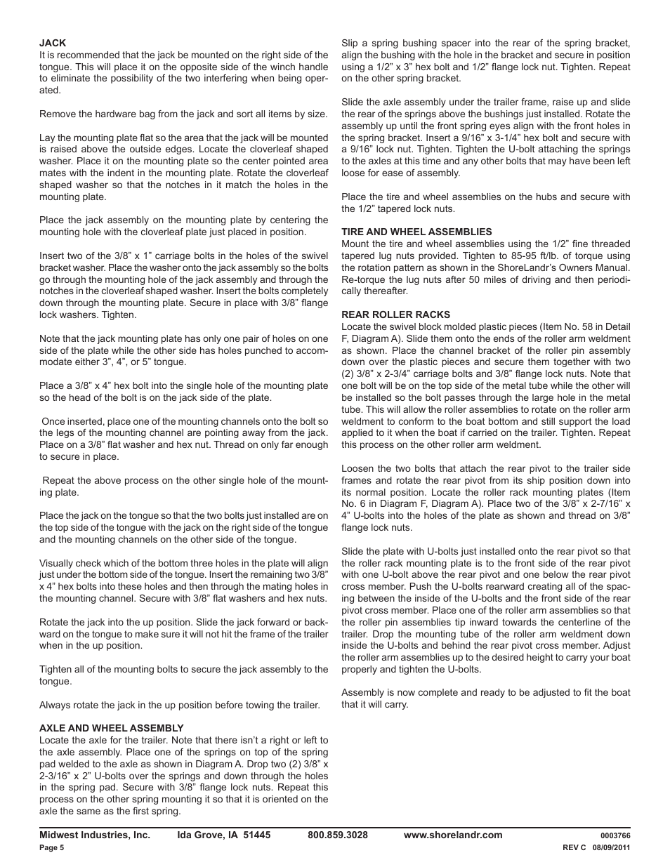 ShoreLand'r LUR14TL V.1 User Manual | Page 5 / 8