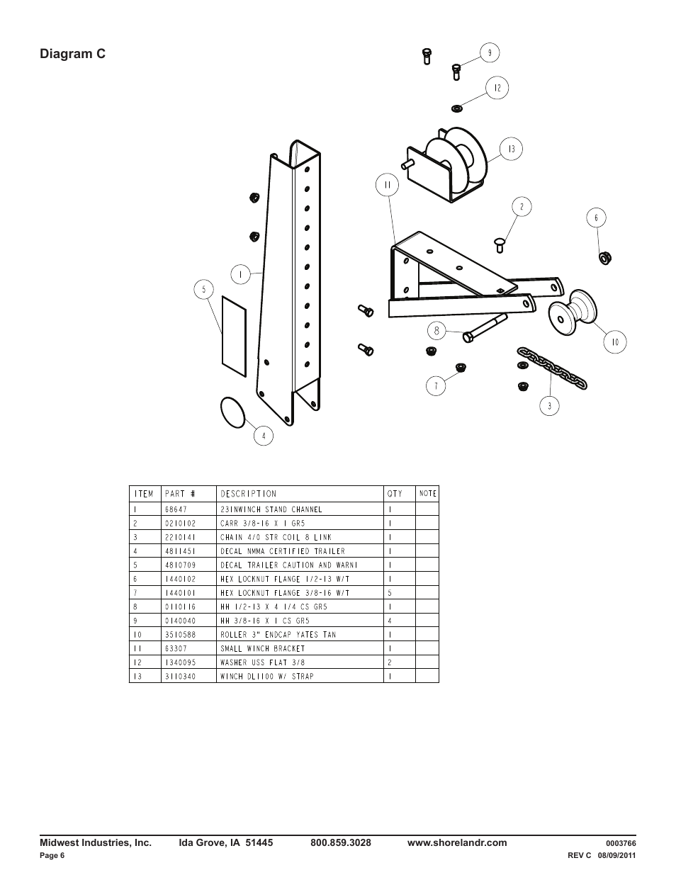 Diagram c | ShoreLand'r LUR14TL V.1 User Manual | Page 6 / 8