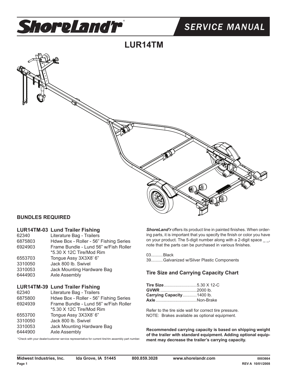 ShoreLand'r LUR14TM V.1 User Manual | 8 pages