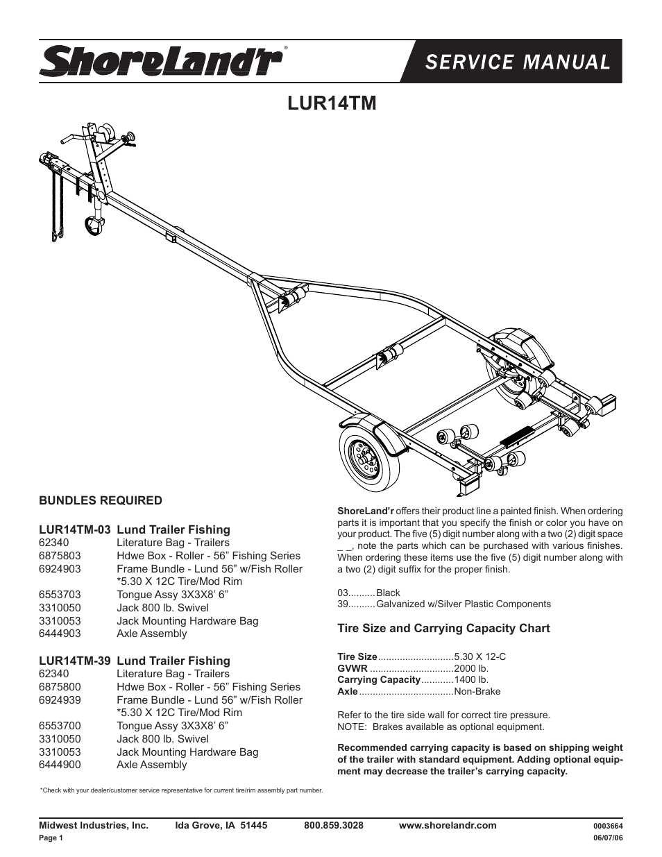 ShoreLand'r LUR14TM V.2 User Manual | 8 pages