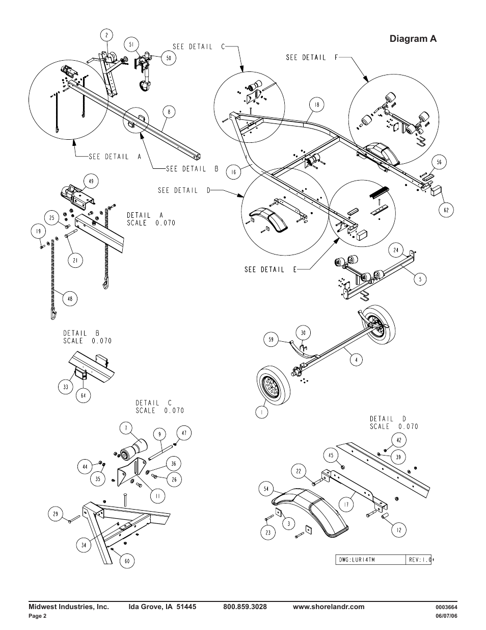 Diagram a | ShoreLand'r LUR14TM V.2 User Manual | Page 2 / 8