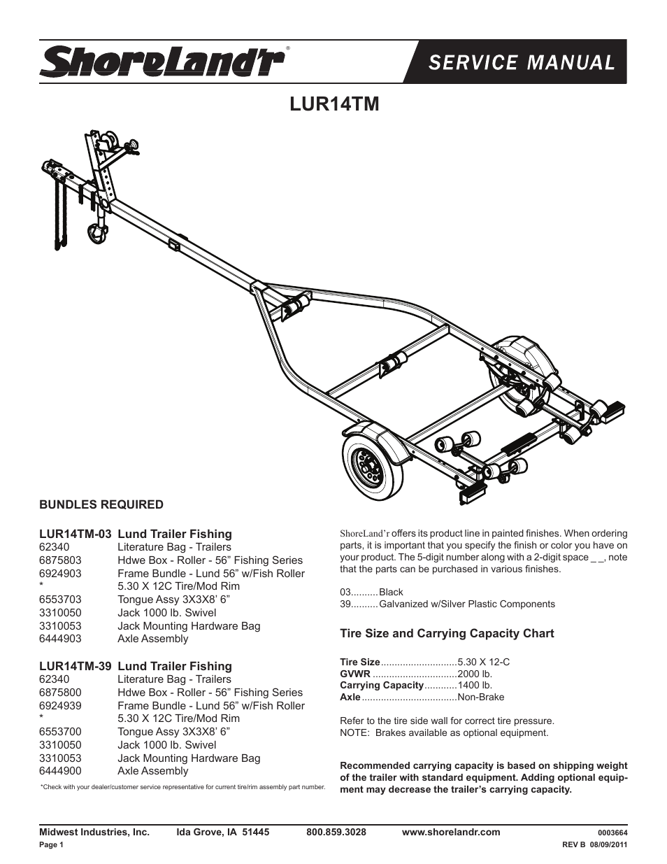 ShoreLand'r LUR14TM V.3 User Manual | 8 pages