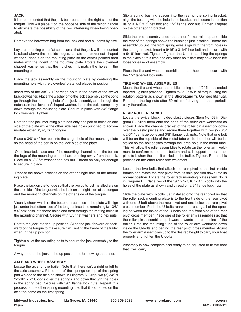 ShoreLand'r LUR14TM V.3 User Manual | Page 5 / 8