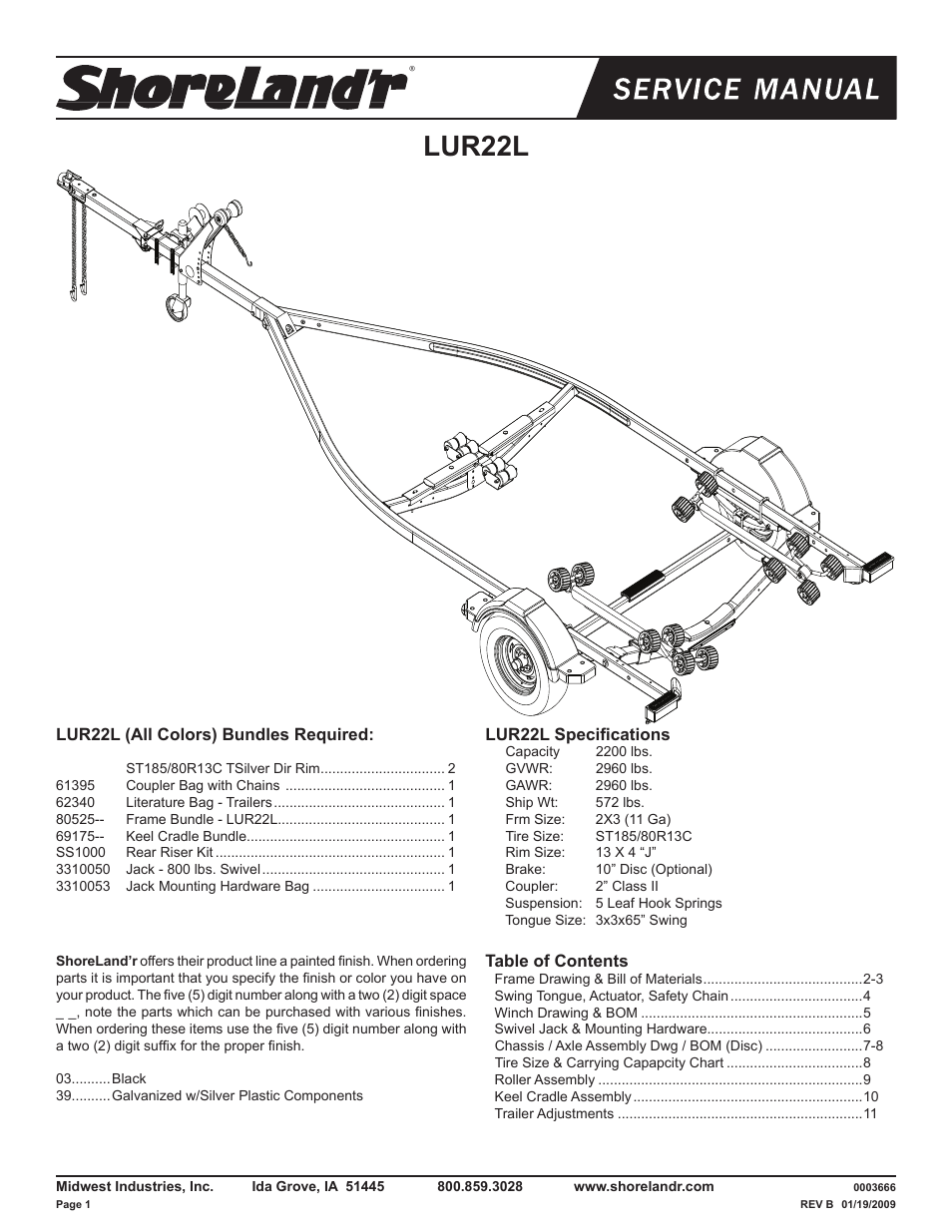 ShoreLand'r LUR22L V.1 User Manual | 12 pages