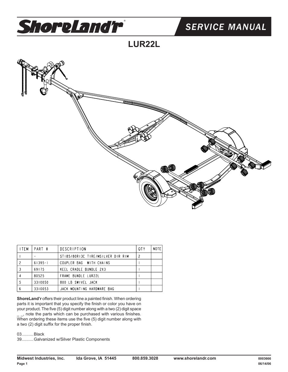 ShoreLand'r LUR22L V.3 User Manual | 10 pages