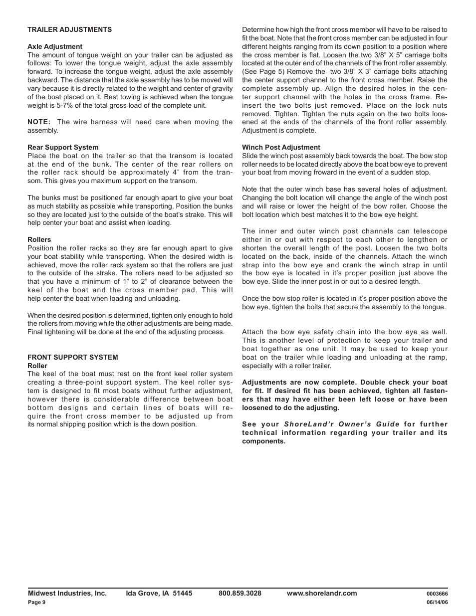 ShoreLand'r LUR22L V.3 User Manual | Page 9 / 10