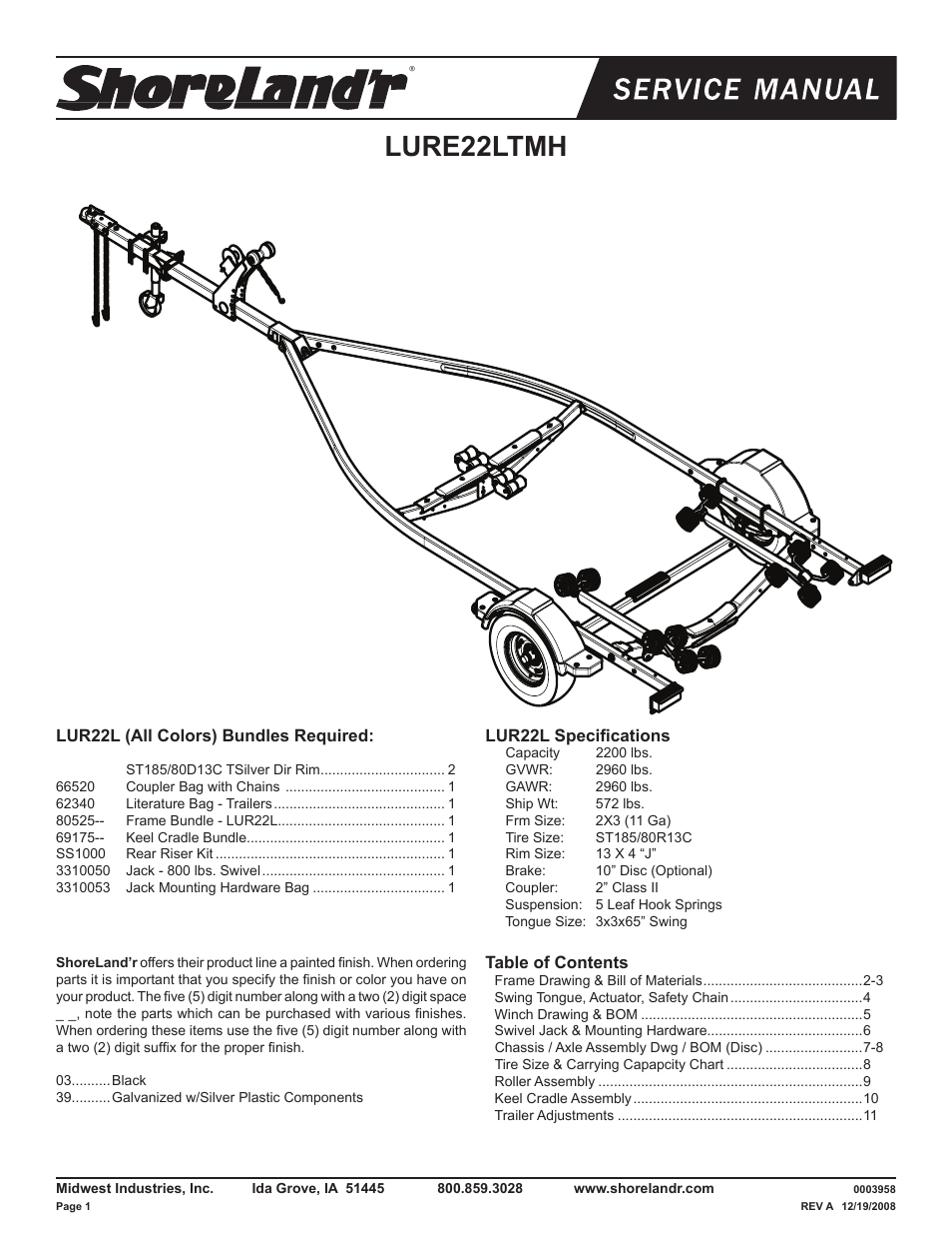 ShoreLand'r LURE22LTMH V.1 User Manual | 12 pages