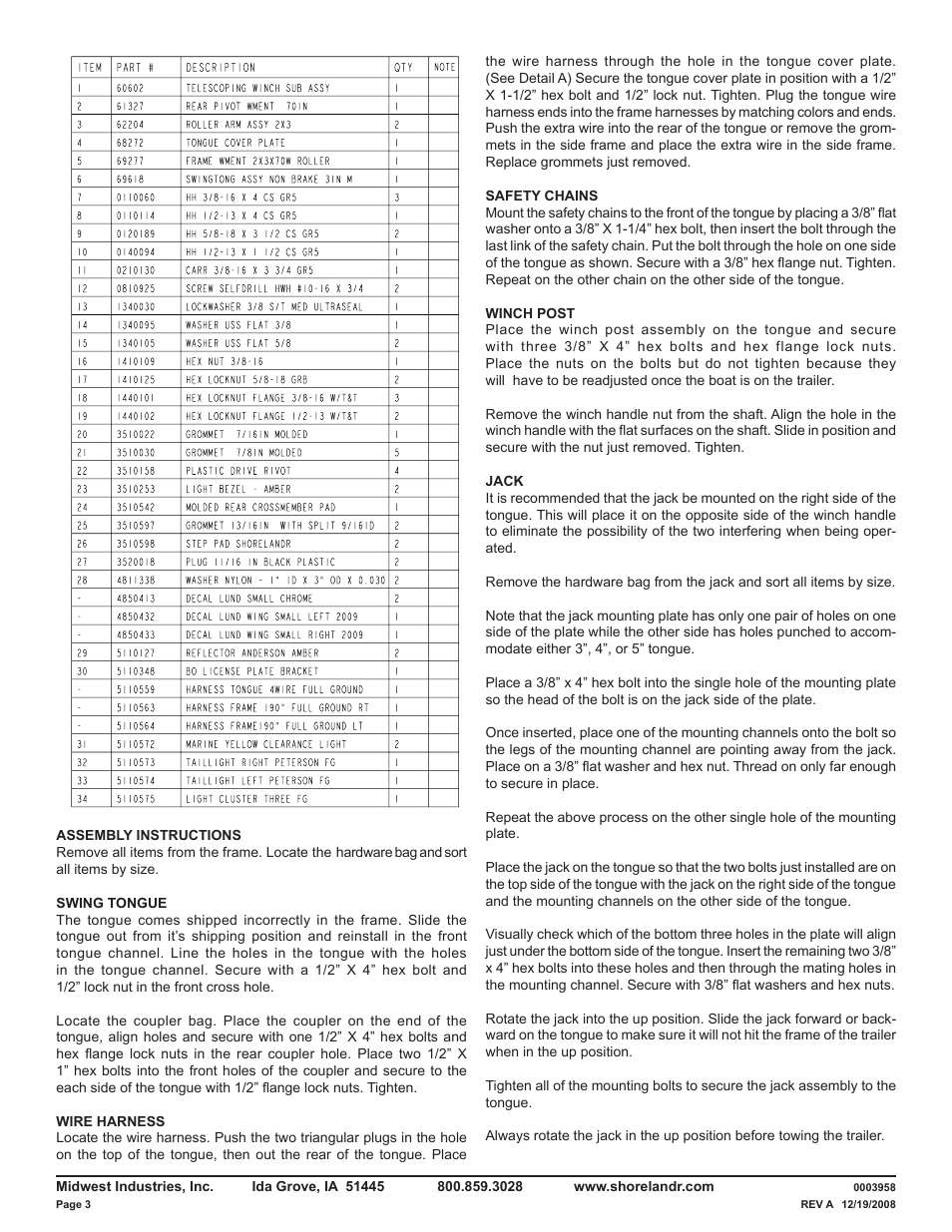 ShoreLand'r LURE22LTMH V.1 User Manual | Page 3 / 12