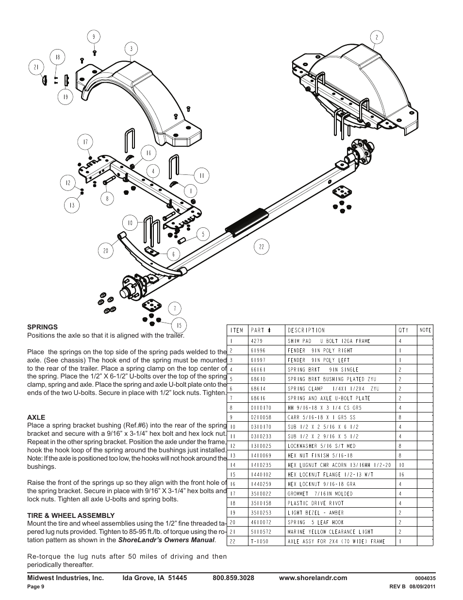 ShoreLand'r LURE22LTSH V.1 User Manual | Page 9 / 12