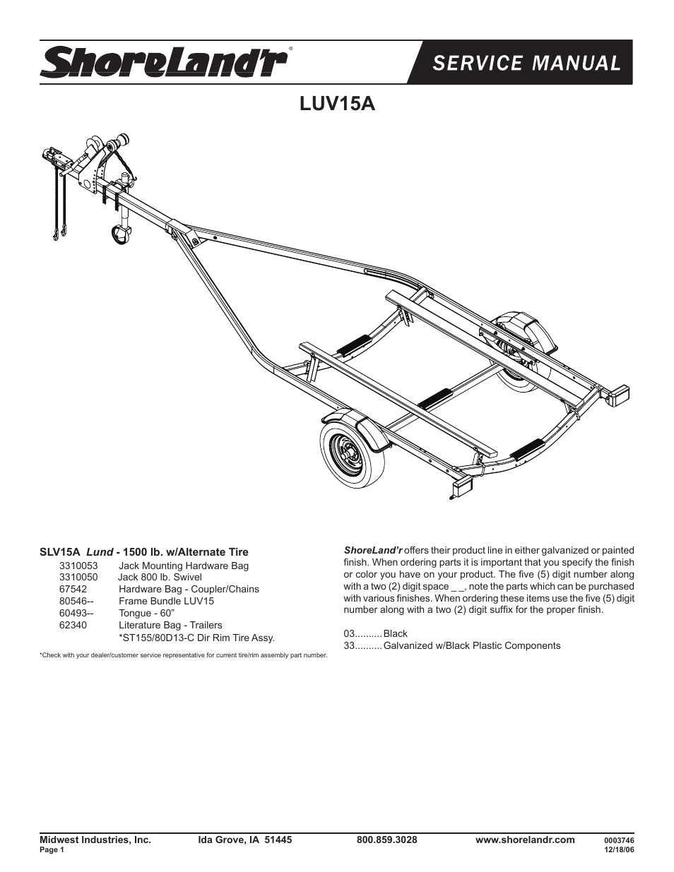 ShoreLand'r LUV15A V.2 User Manual | 8 pages