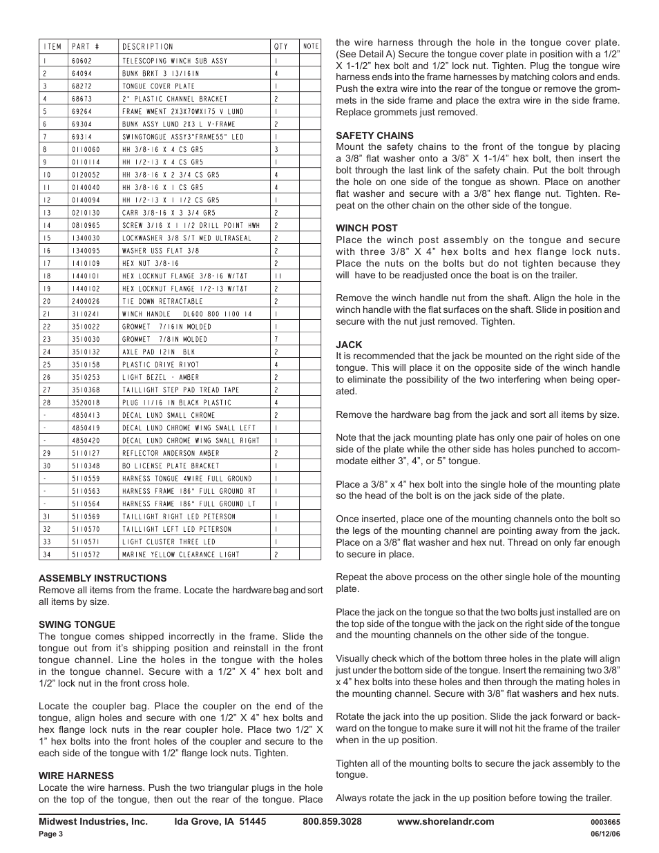 ShoreLand'r LUV22L V.1 User Manual | Page 3 / 10
