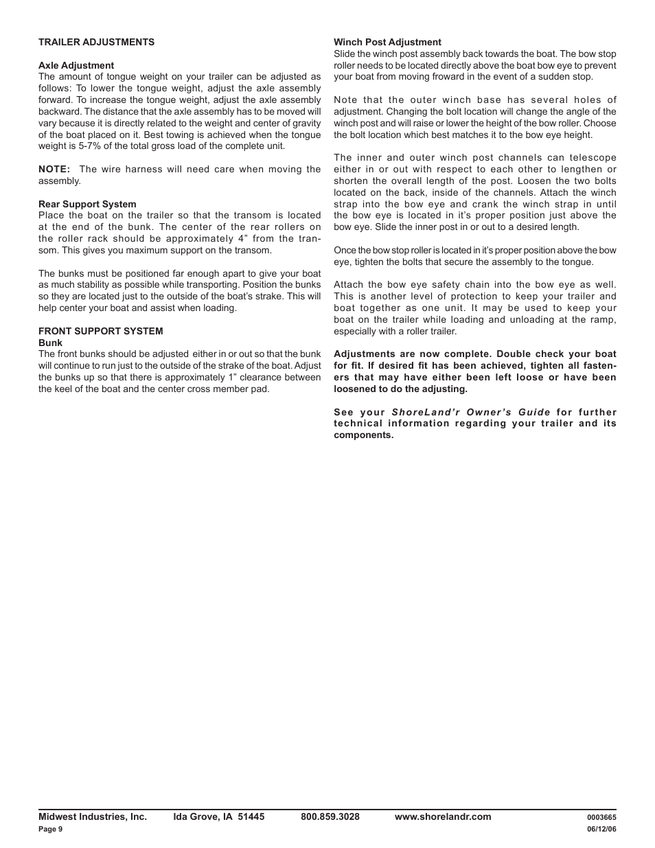 ShoreLand'r LUV22L V.1 User Manual | Page 9 / 10