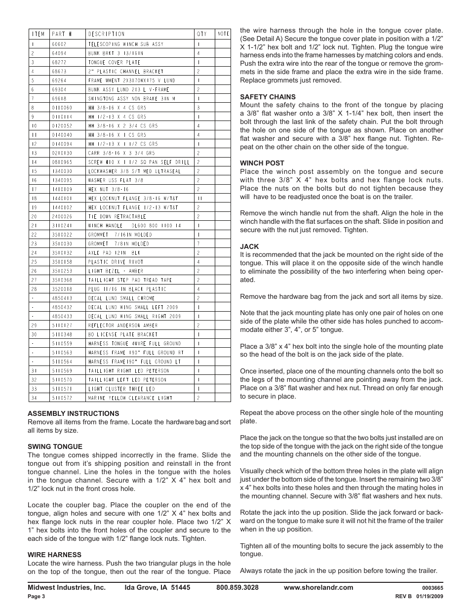 ShoreLand'r LUV22L V.2 User Manual | Page 3 / 10