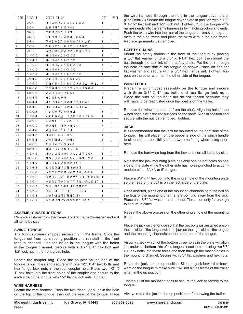 ShoreLand'r LUV22L V.3 User Manual | Page 3 / 10