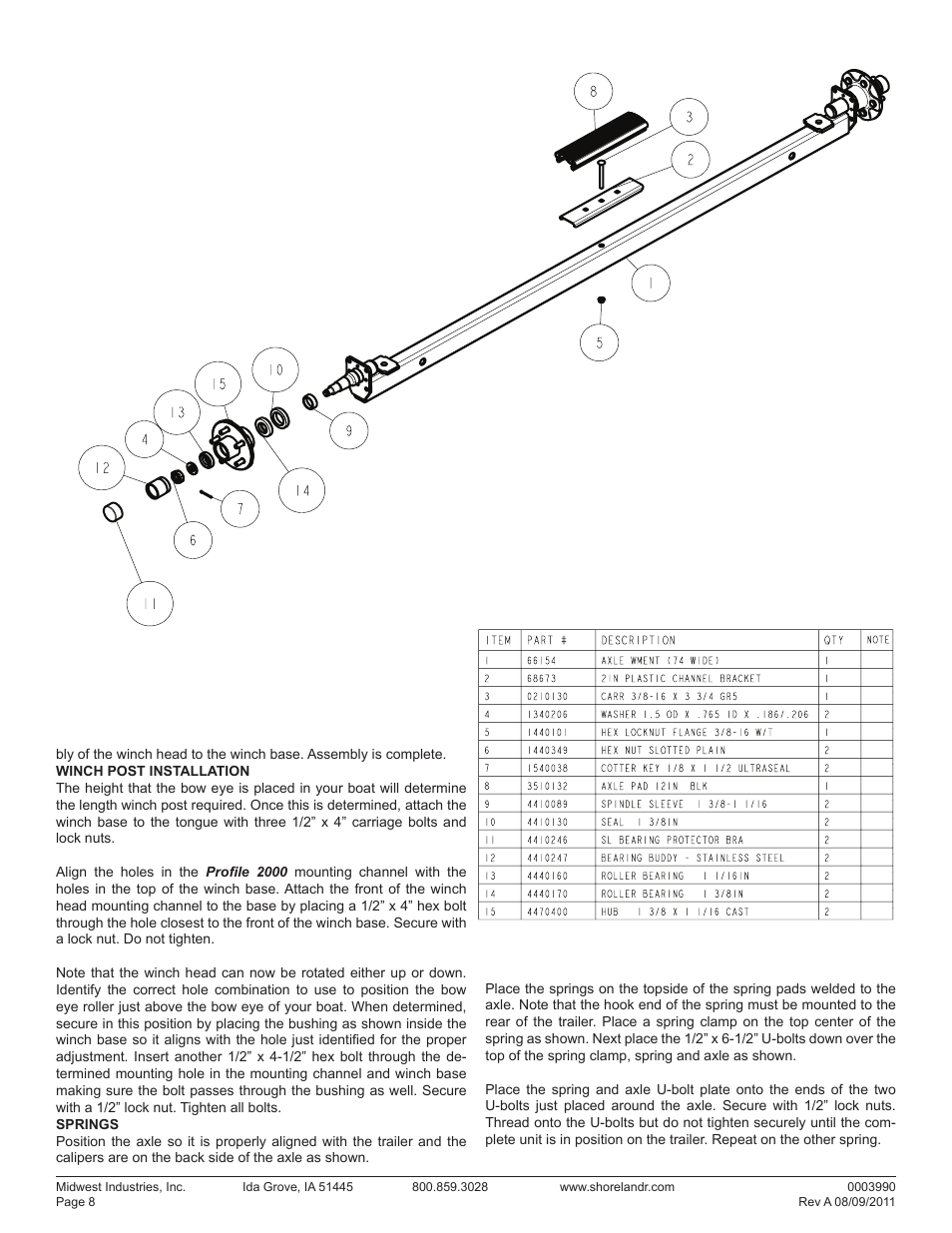 ShoreLand'r LUV2314LTSH V.1 User Manual | Page 8 / 10