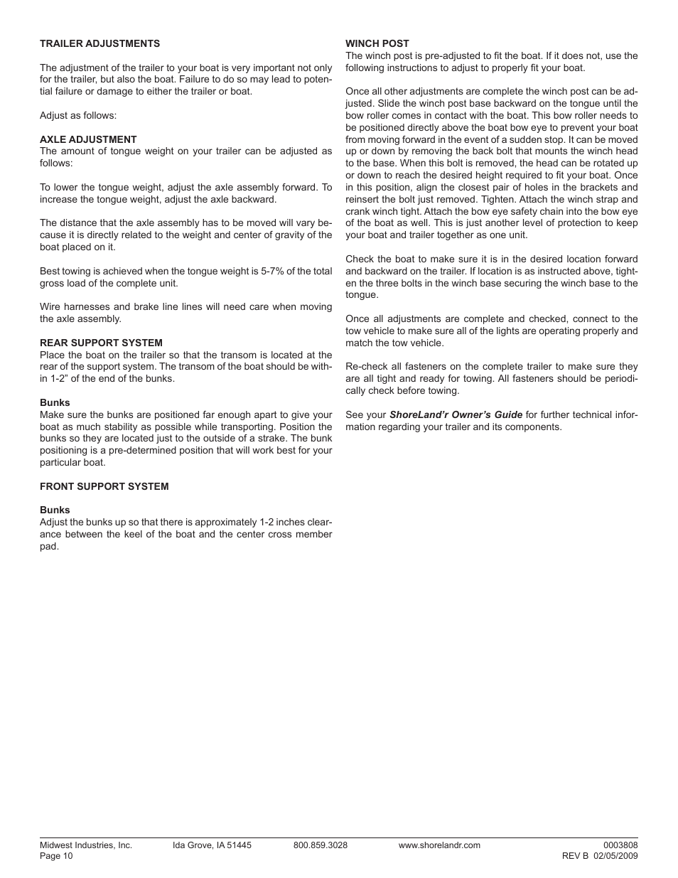 ShoreLand'r LUV2314SW V.1 User Manual | Page 10 / 10