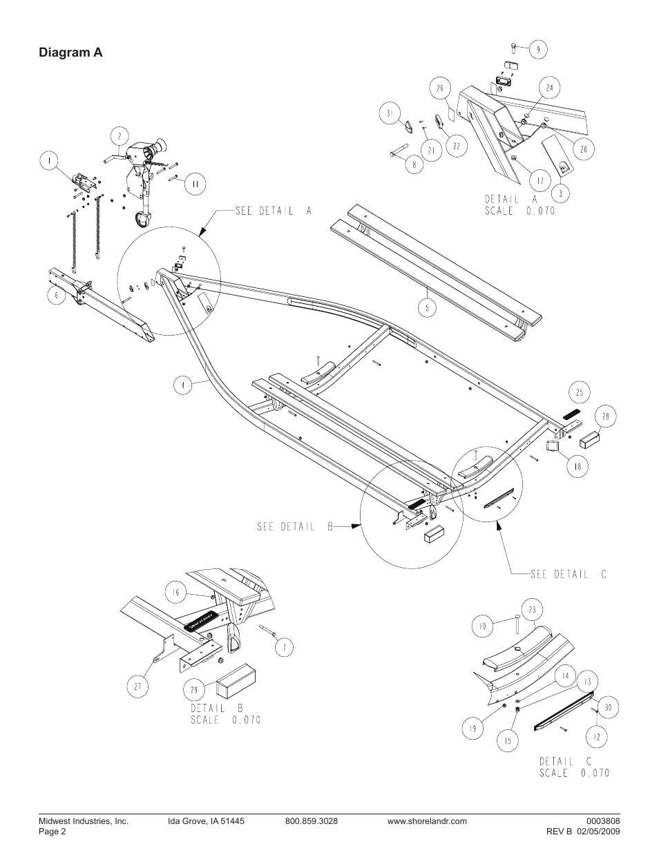 Diagram a | ShoreLand'r LUV2314SW V.1 User Manual | Page 2 / 10